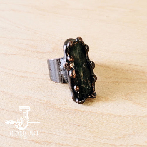 **Black Tourmaline Slab Ring 012i | Ring | Wiccan Center