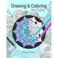 Drawing and Coloring for Calm: Relaxing Mandala Drawing Pages for Adults (Art Therapy) - Paperback | Books | Wiccan Center