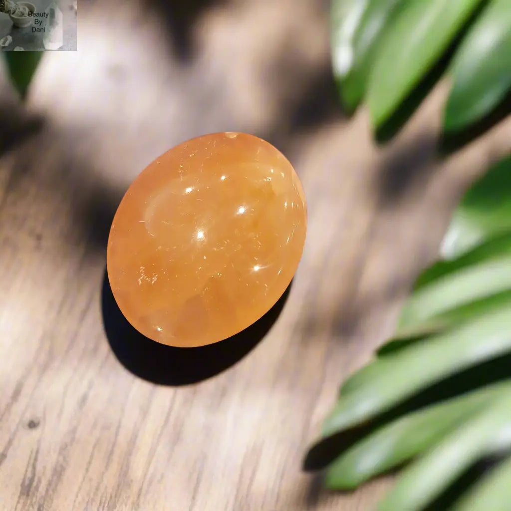 Medium Selenite Palm Stone - Natural Energy Cleansing | Palm Stone | Wiccan Center