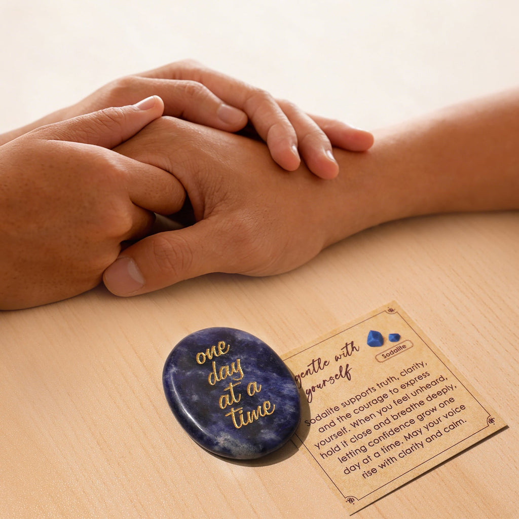 One Day at a Time Pocket Crystal Stone | Crystal Stone | Wiccan Center