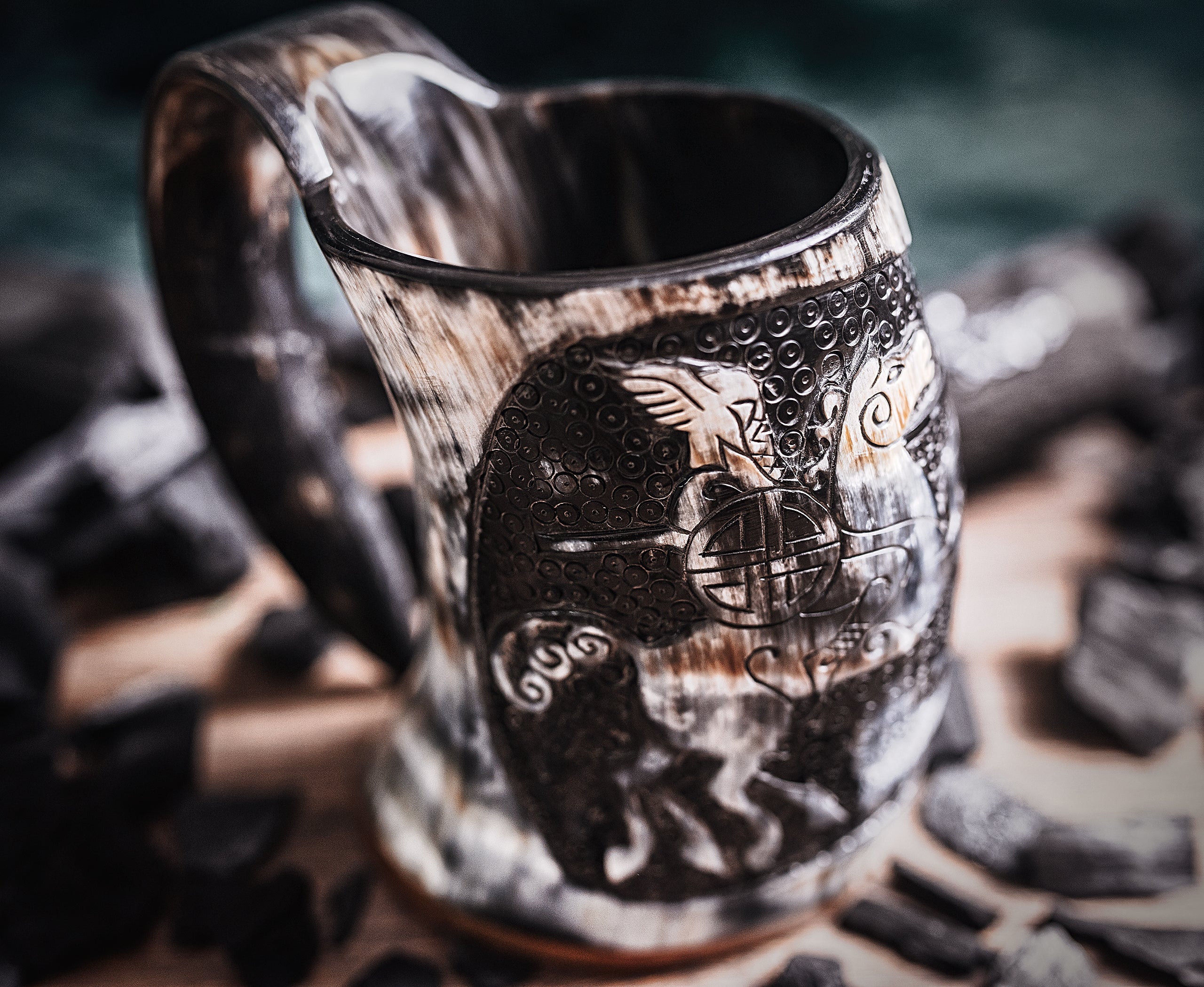 Horn Tankard Mug ( Pick your Polish )