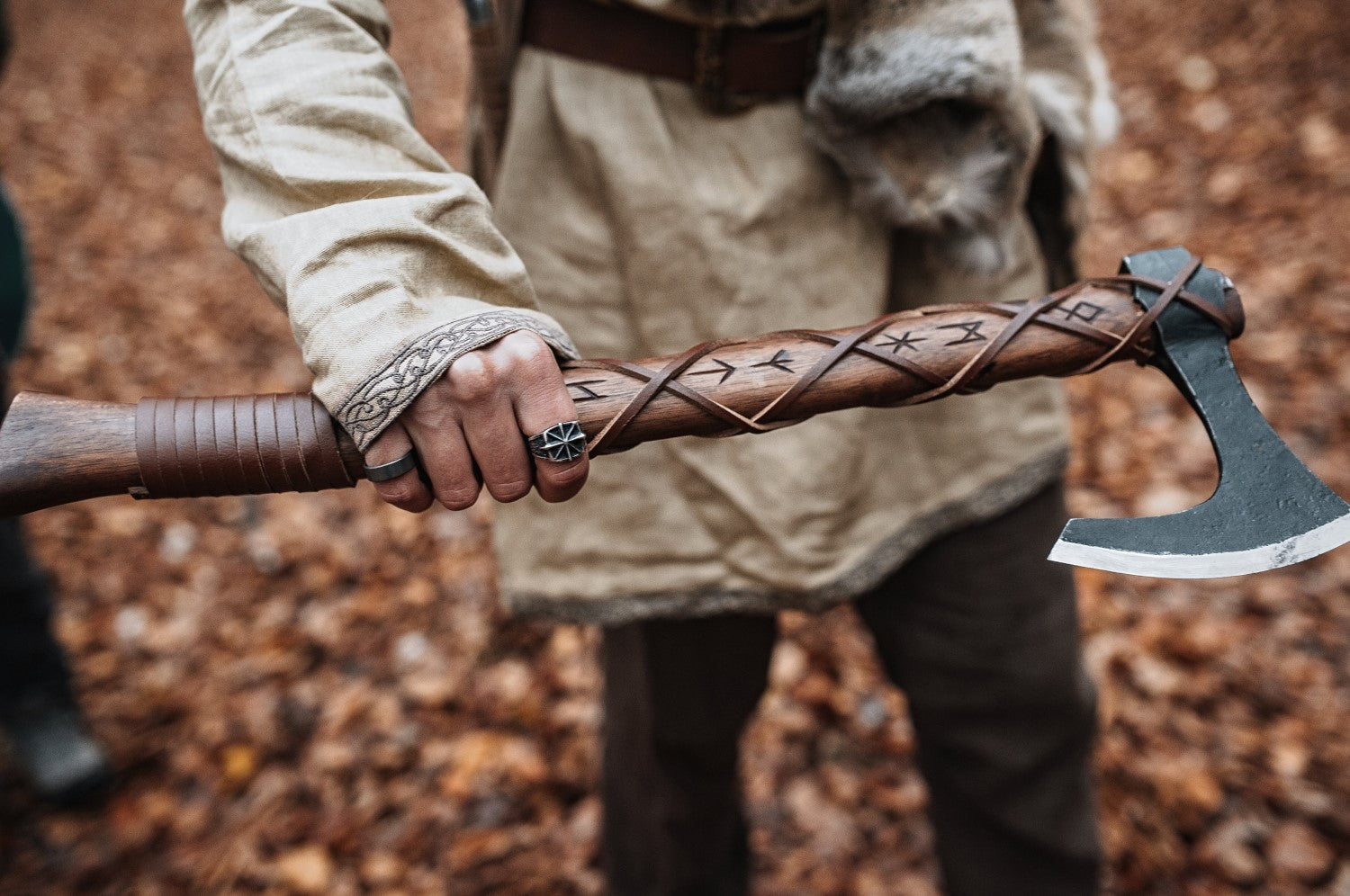 Viking Bearded Axe "Skeggox" – Runic Battle Axe | Armory | Wiccan Center