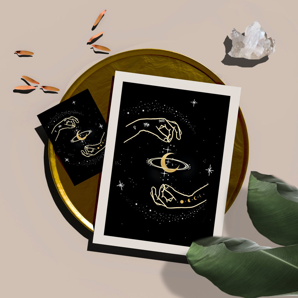 Celestial Hands Art Print