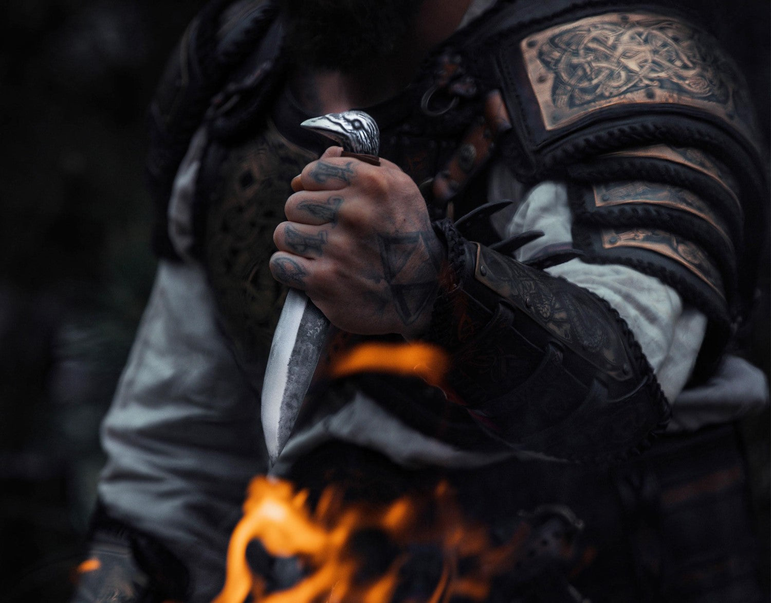 Viking Raven Knife – 5.5" Carbon Steel Blade | Knife | Wiccan Center