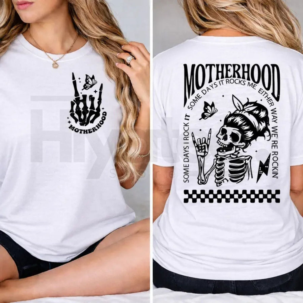 "Motherhood: Sometimes I Rock It" – Funny Sincere Mom Life Graphic Top