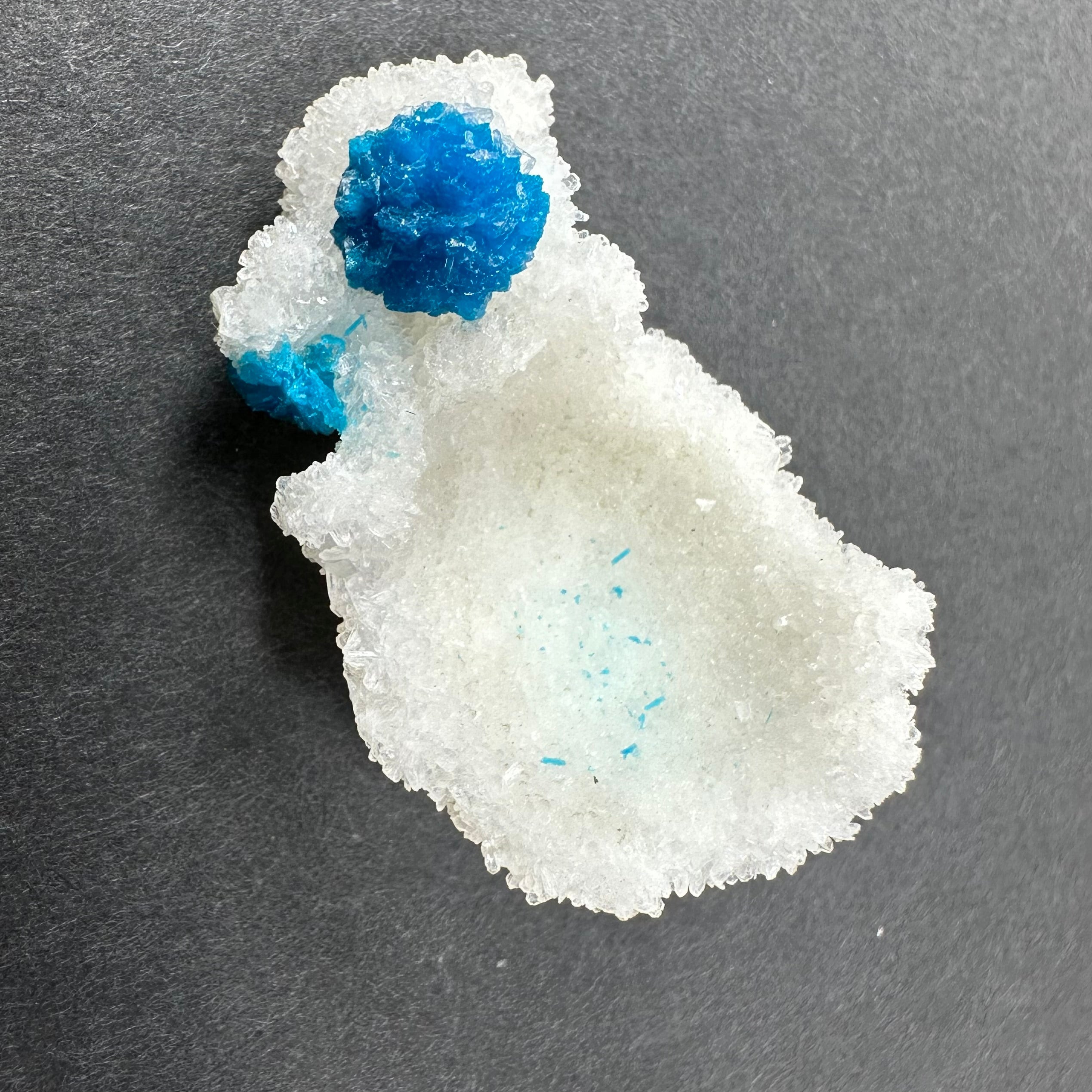 Cavansite Ball 'Floaters' on Stilbite SM from Maharashtra, Pune, India | Minerals | Wiccan Center