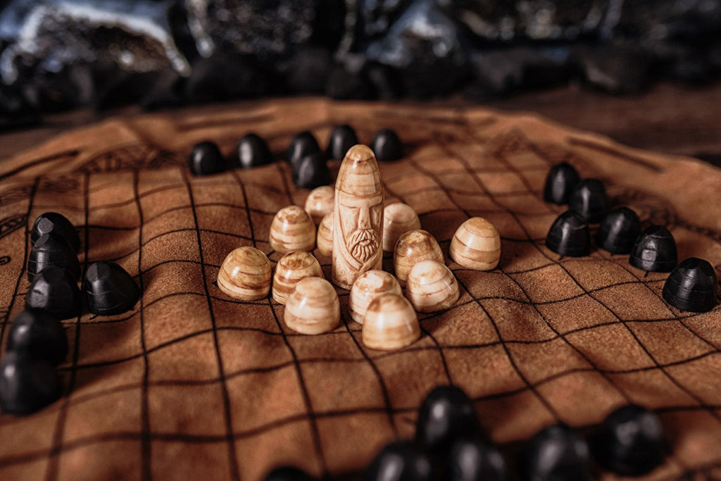 Hnefatafl Travel Set – Leather Board & Pieces | Home & Decor | Wiccan Center