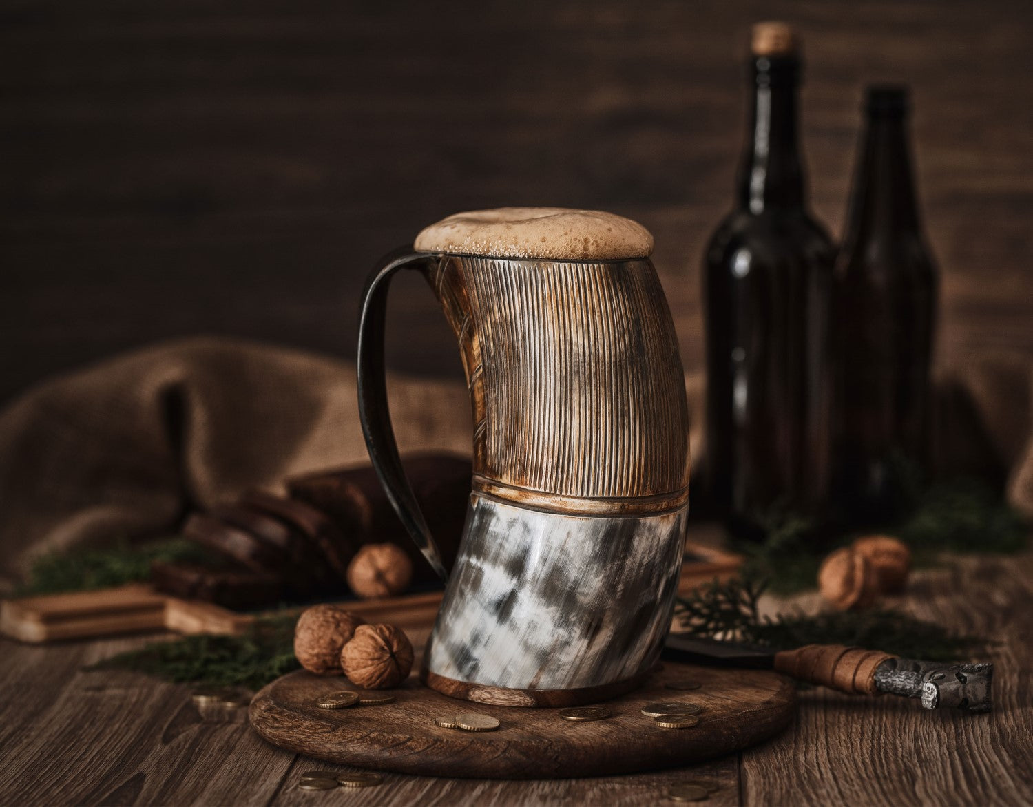 Horn Tankard Mug ( Pick your Polish )