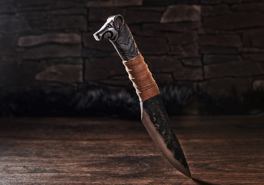 Viking Boar's Head Knife – 5.5" Blade | Armory | Wiccan Center