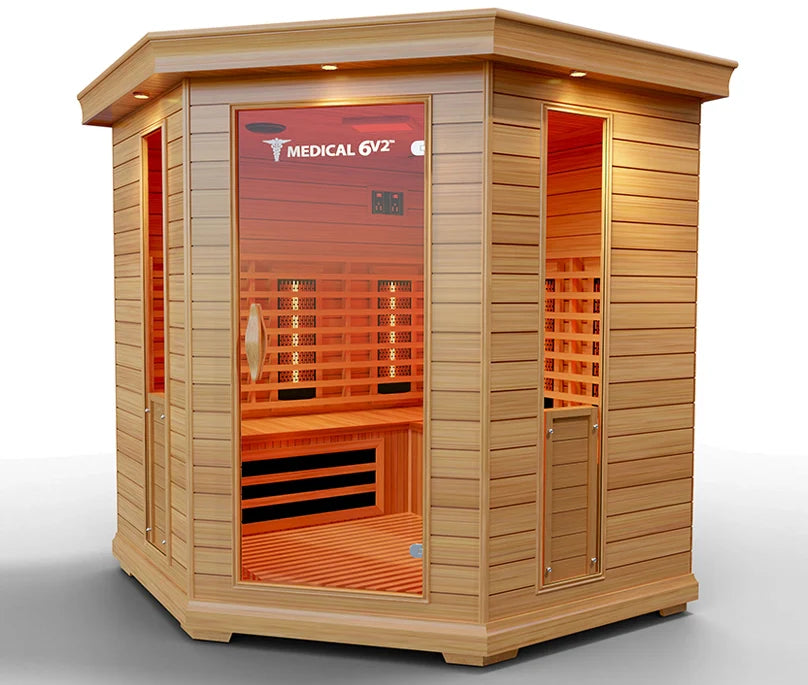 6 Person Indoor Infrared Full Spectrum Sauna | Medical 6 Plus™ | Saunas | Wiccan Center