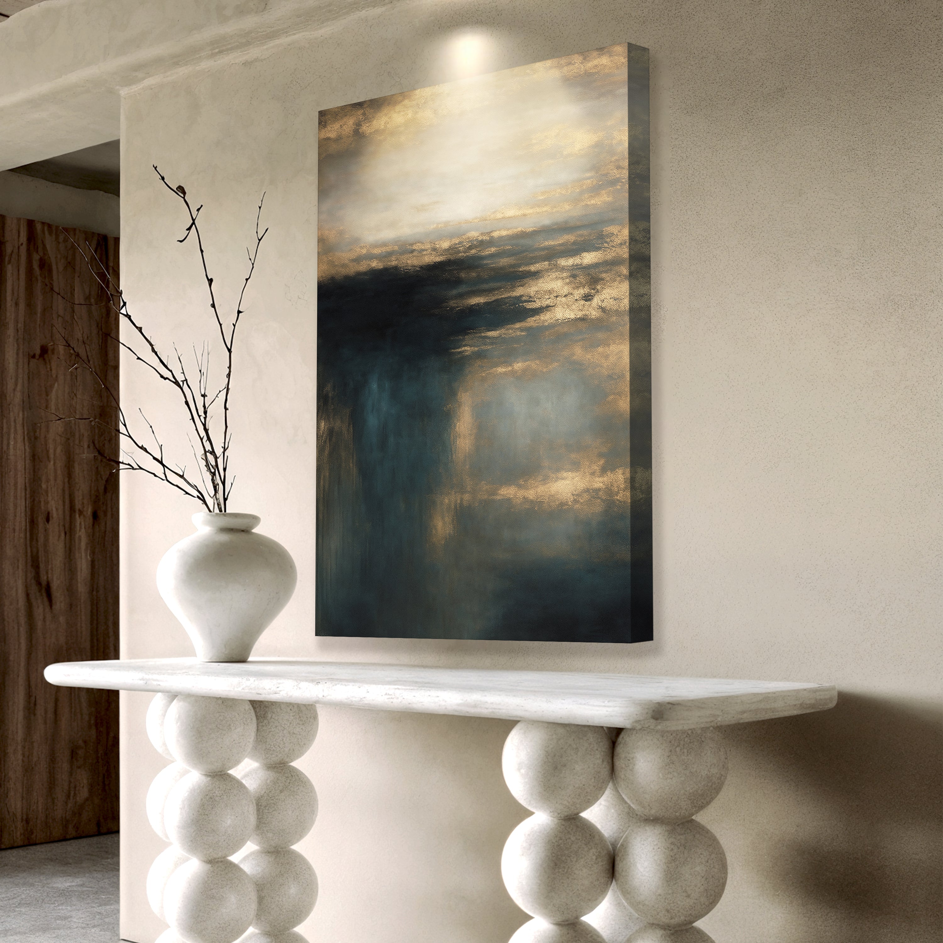 Cloudscape Glimmer Wall Art | Canvas | Wiccan Center