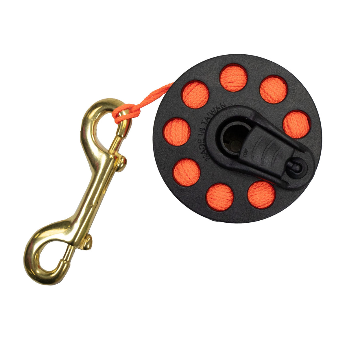 Scuba Diving Compact Finger Spool with Plastic Handle 65ft - Orange Line | Reels & Spools | Wiccan Center