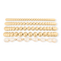 baroque juno bracelet five stack (3+4+5+6+7mm) | | Wiccan Center