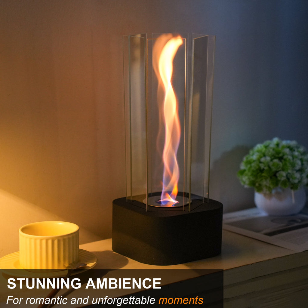 Hexagonal Clean-Burning Fuel Vented-Free Fireplace | | Wiccan Center