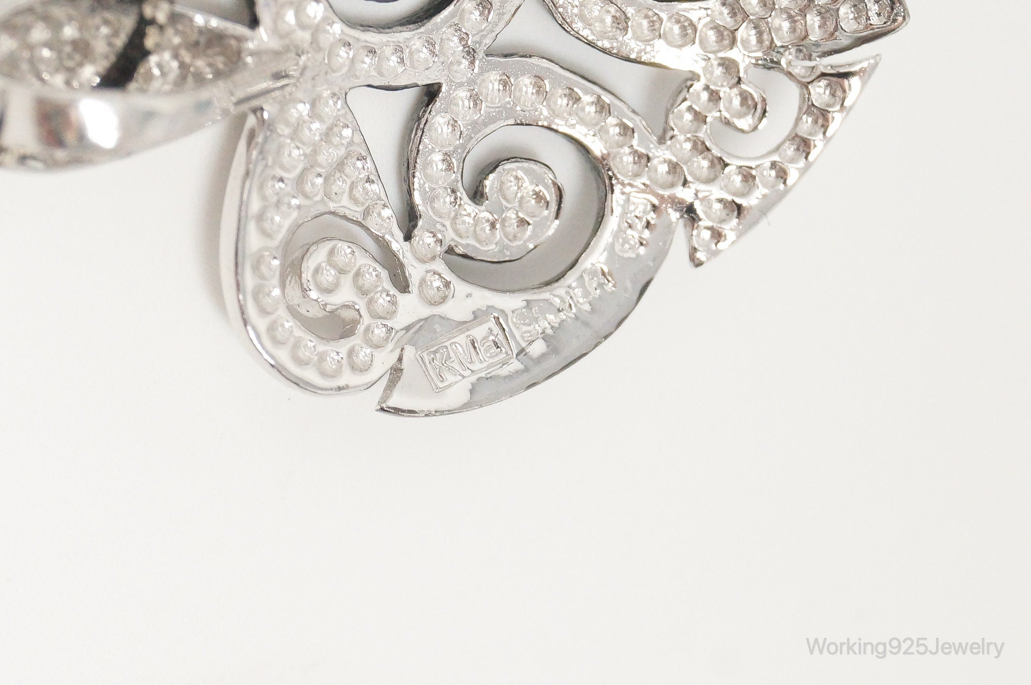 Vintage Designer Swirl Heart Sterling Silver Necklace | Jewelry > Necklaces > Pendants | Wiccan Center