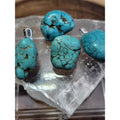 Howlite Turquoise Pendant w/16in 925 silver chain