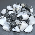 White Quartz Crystal and Tourmaline Tumbled Stones (By The Piece Or Pound) | Home & Living > Home Decor > Home Accents > Rocks & Geodes | Wiccan Center