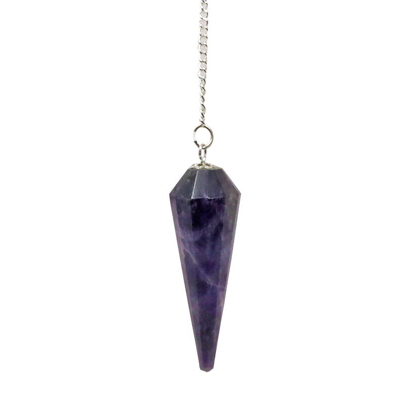 Chevron Amethyst Pendulum | Crystals & Minerals > Specimens | Wiccan Center