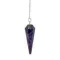 Chevron Amethyst Pendulum | Crystals & Minerals > Specimens | Wiccan Center