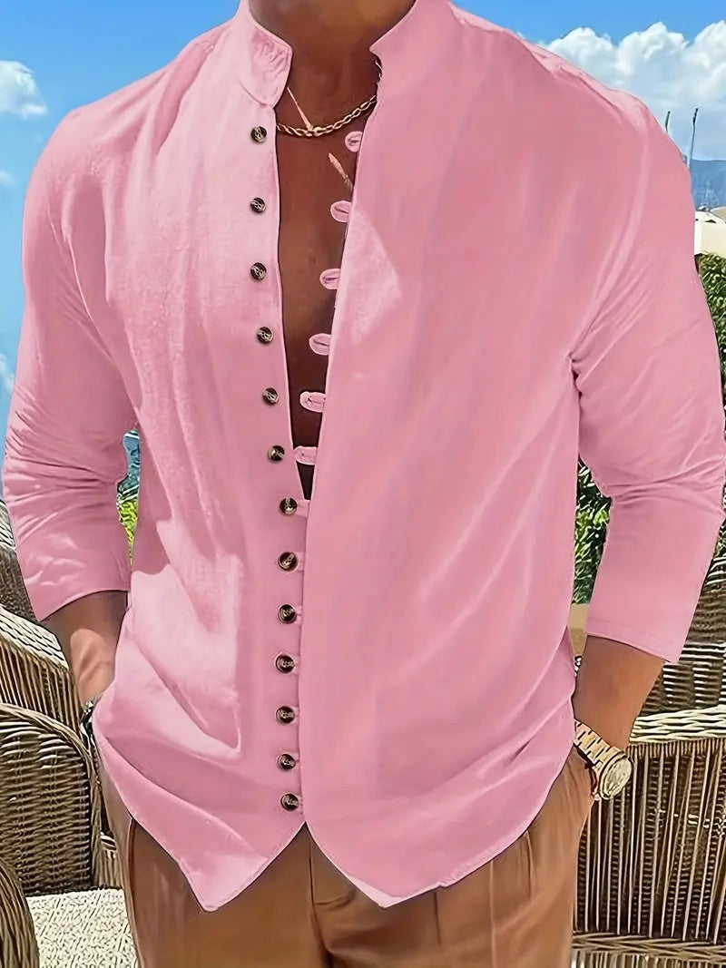 Men's Long-sleeved Button-up Jacket | Coats & Jackets | Wiccan Center