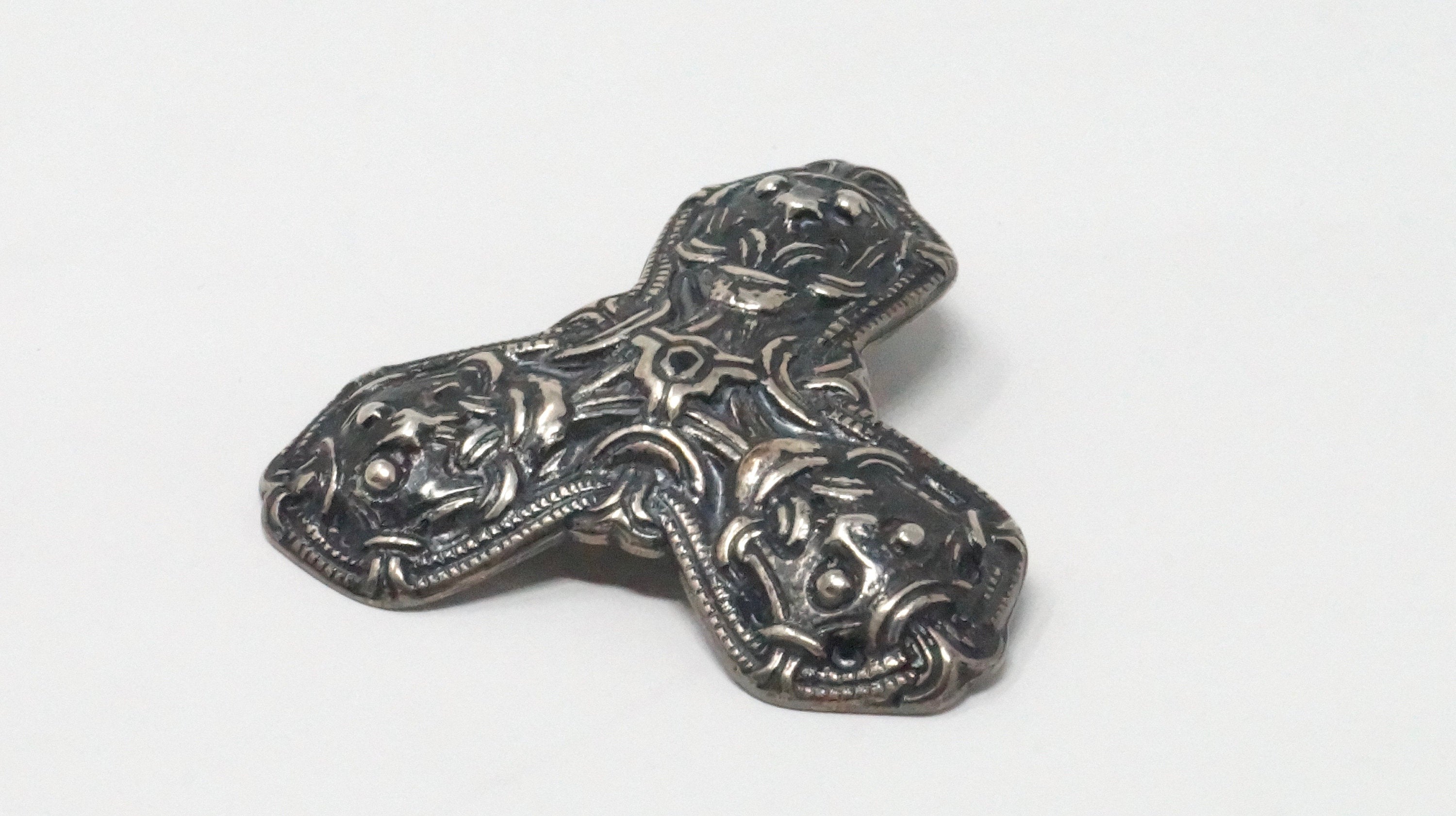 David Andersen Norway Viking Saga Trefoil Beast Sterling Silver Necklace Pendant | Jewelry > Necklaces > Pendants | Wiccan Center
