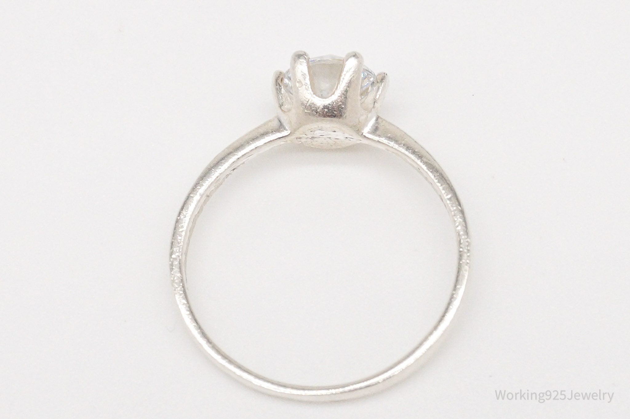 Vintage Cubic Zirconia Sterling Silver Ring - Size 6.5 | Jewelry > Rings | Wiccan Center