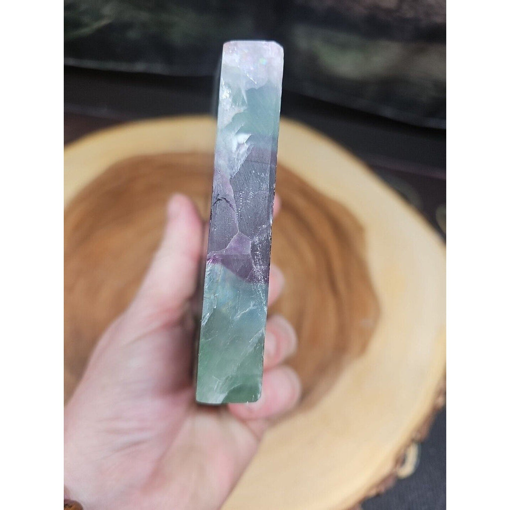 1.15LB Natural fluorite snowflake feather fluorite crystal quartz healing | Mineral Specimens | Wiccan Center