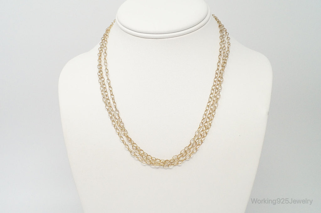 Italian Vintage Designer LIRM Gold Vermeil Sterling Silver Necklace | Jewelry > Necklaces > Pendants | Wiccan Center