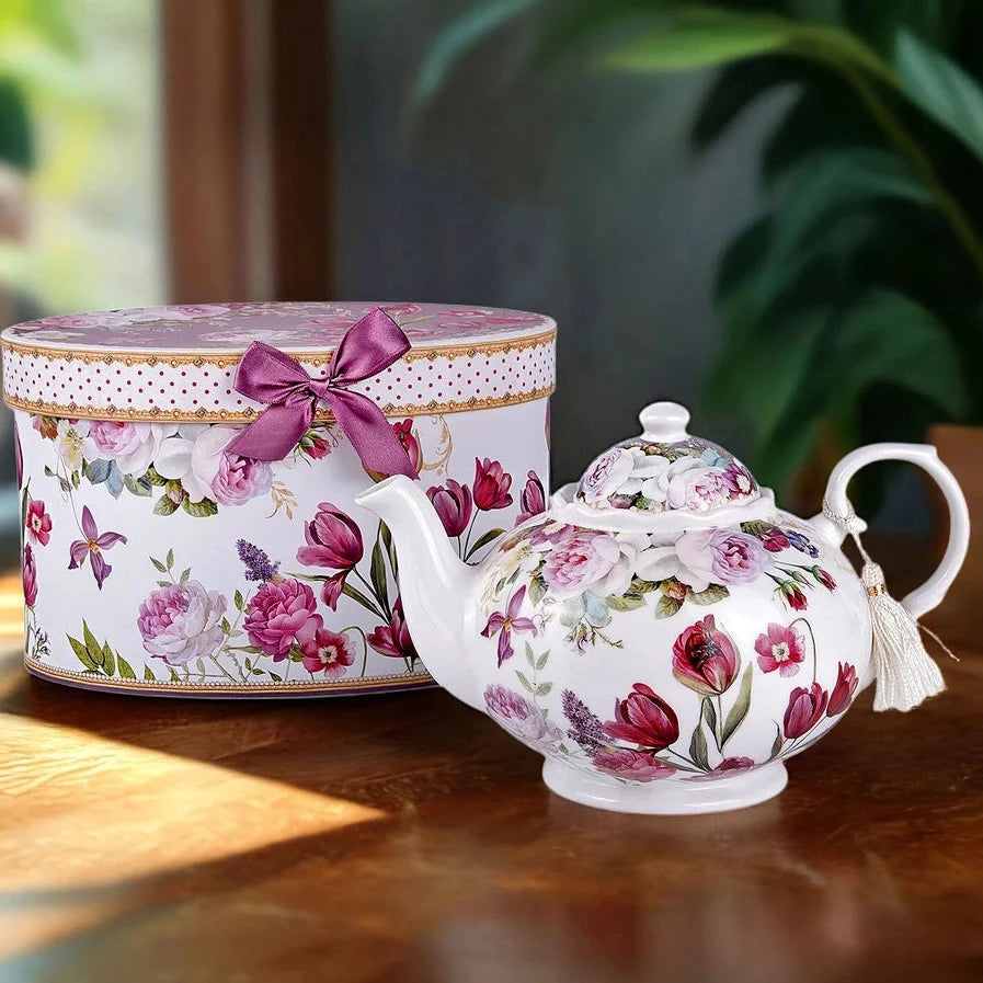 Tulips Fine China Teapot | Gifts | Wiccan Center