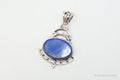 Vintage Art Deco Blue Lapis Lazuli Sterling Silver Necklace Pendant | Jewelry > Necklaces > Pendants | Wiccan Center