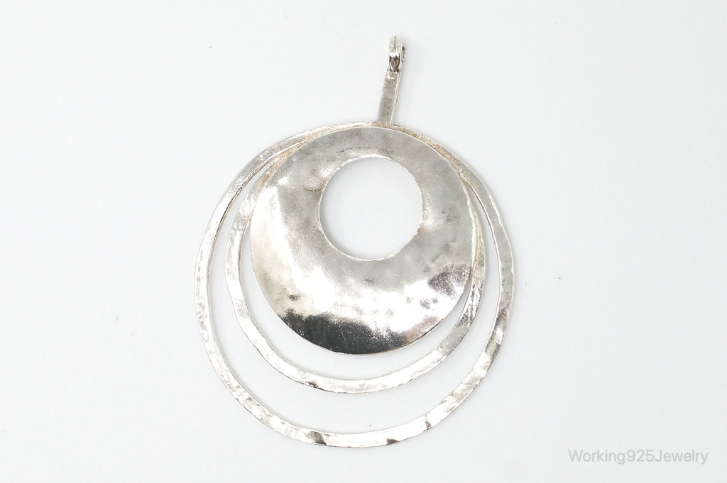 Retired Silpada Hammered Rings Sterling Silver Necklace Pendant | Jewelry > Necklaces > Pendants | Wiccan Center