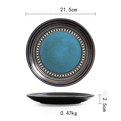Vintage Japanese Style Ceramic Plates