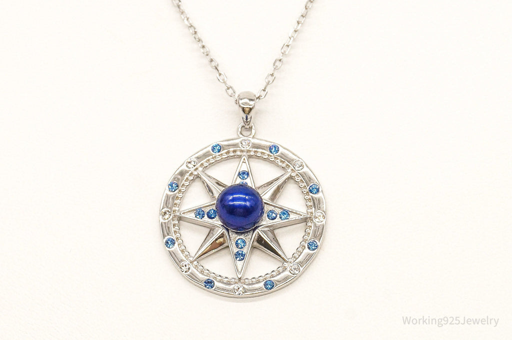 Designer Ryze Pearl Swarovski Crystals Sterling Silver Necklace | Jewelry > Necklaces > Pendants | Wiccan Center