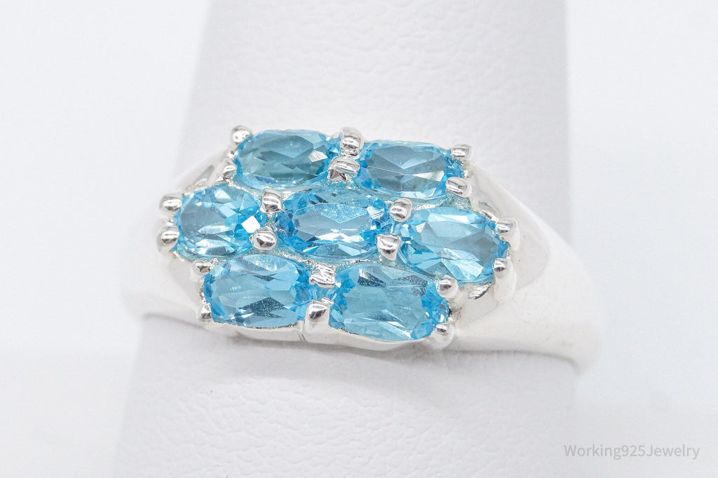 Vintage Blue Topaz Sterling Silver Ring - Size 10 | Jewelry > Rings | Wiccan Center