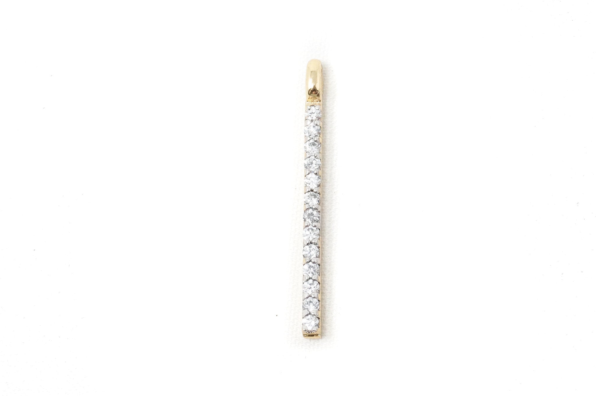 Vintage Designer Gold Vermeil Cubic Zirconia Sterling Silver Necklace Pendant | Jewelry > Necklaces > Pendants | Wiccan Center