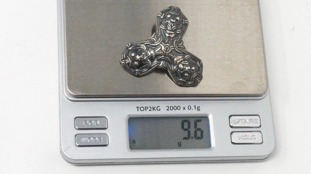 David Andersen Norway Viking Saga Trefoil Beast Sterling Silver Necklace Pendant | Jewelry > Necklaces > Pendants | Wiccan Center
