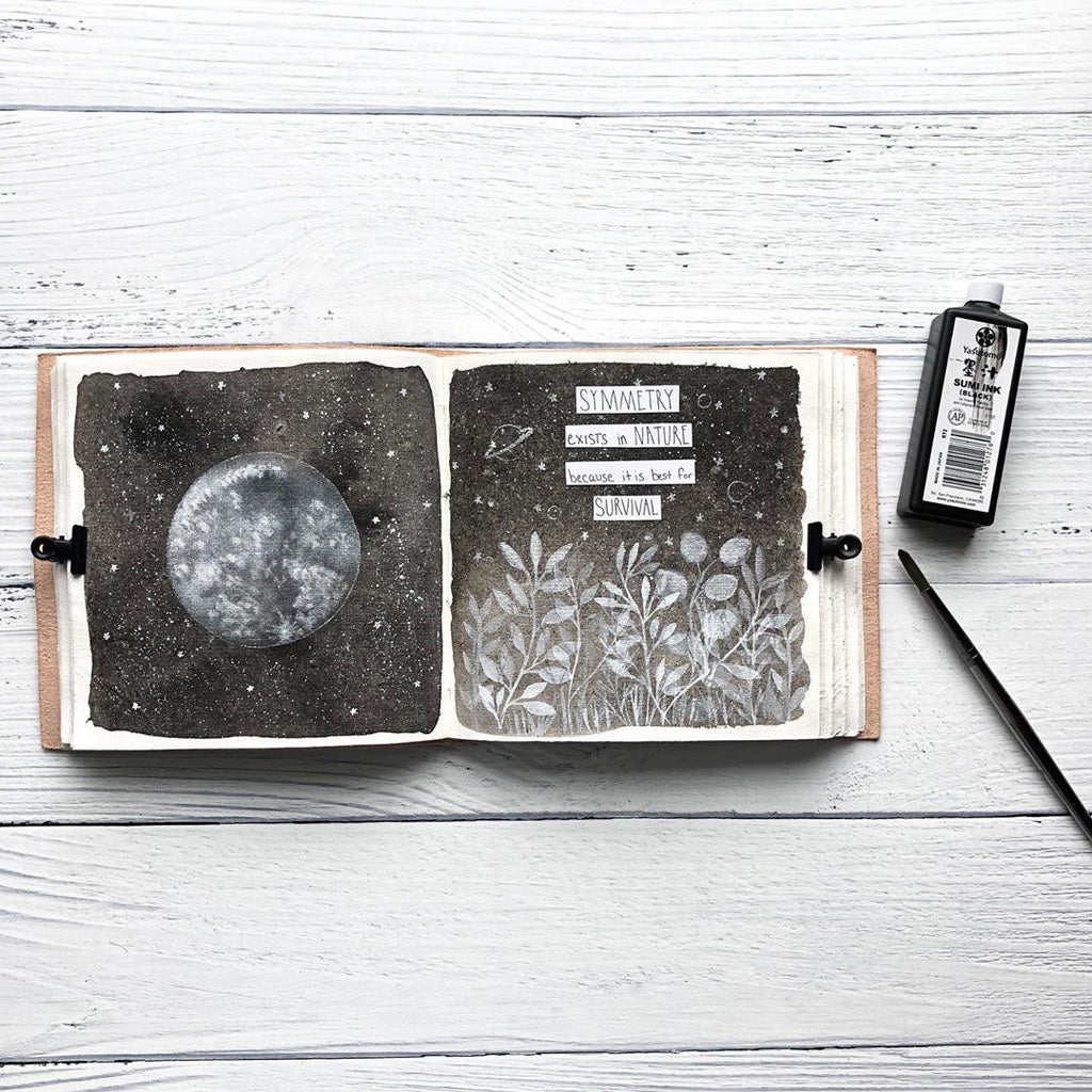 Moon Phases 7x7 Artists Embossed Leather Journal | Journal | Wiccan Center