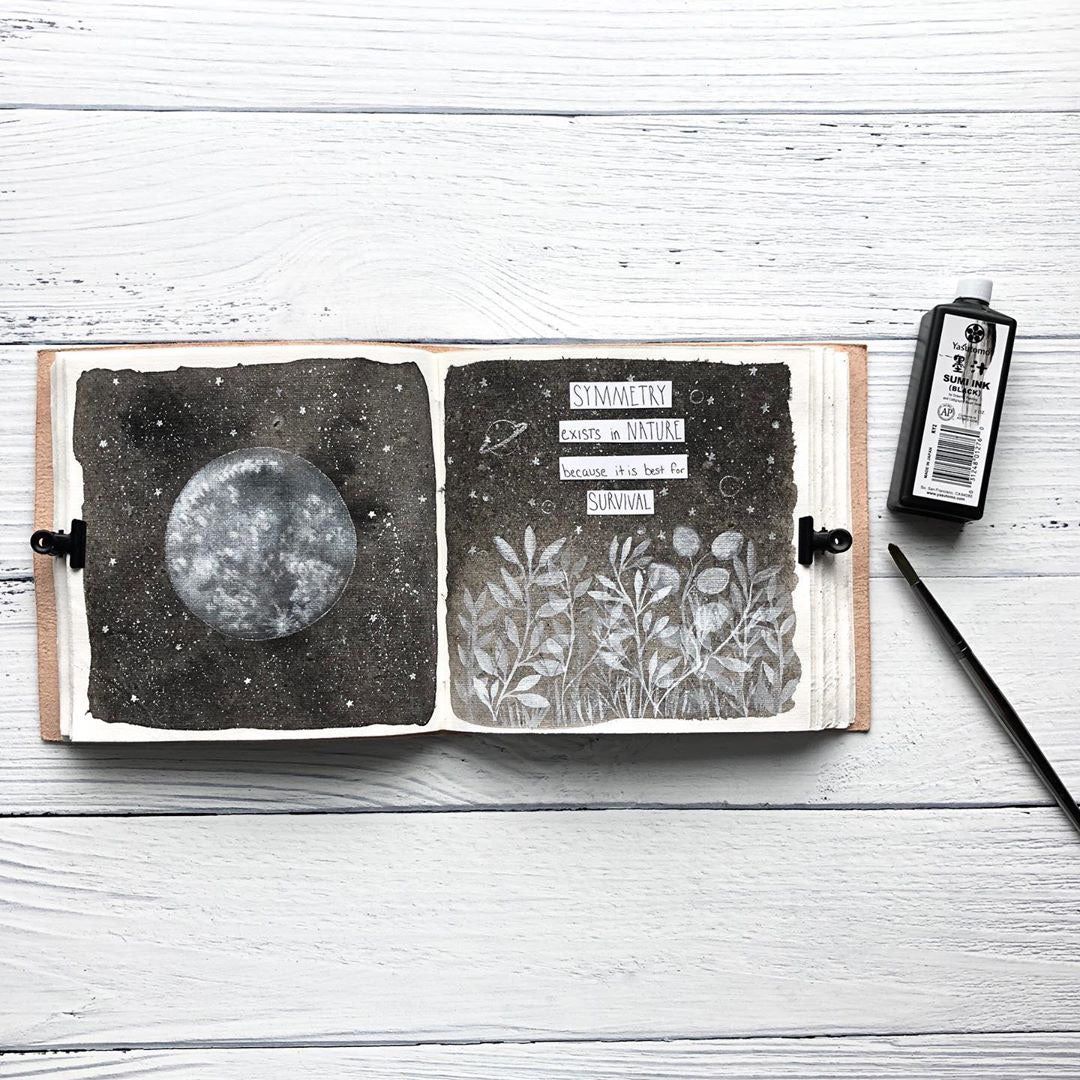Moon Phases 7x7 Artists Embossed Leather Journal | Journal | Wiccan Center