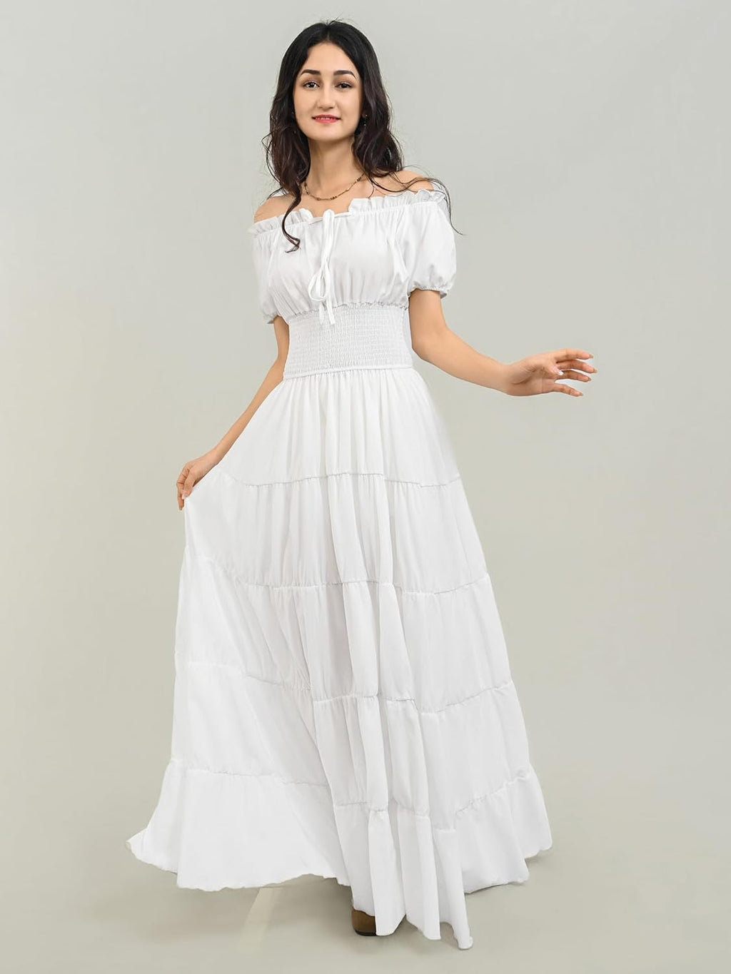 Renaissance Costume Women Medieval Chemise Dress Peasant Tops Irish under Dress | Women Clothing | Wiccan Center