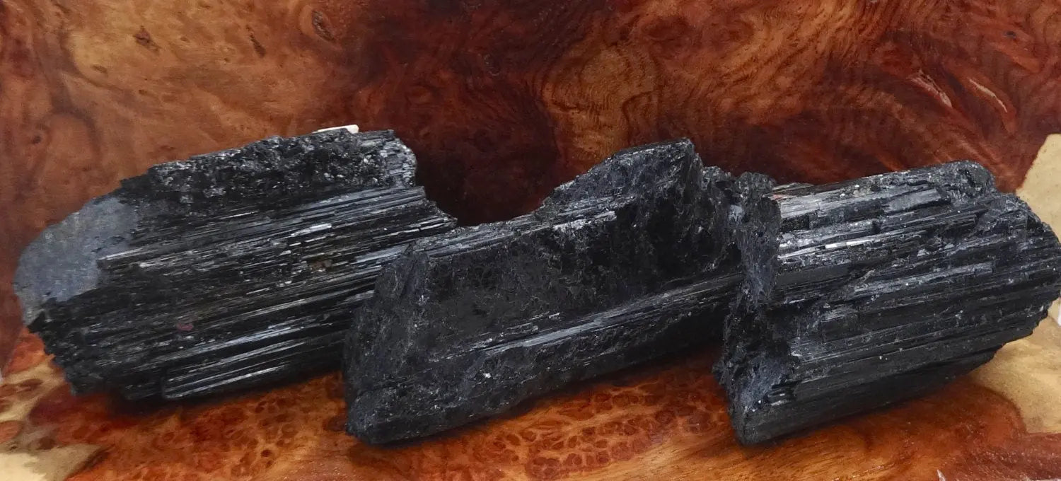 Large Black Tourmaline Crystals (1-3 Inches)(By The Piece Or Pound) Rough Raw Gemstone Home Decor | Home & Living > Home Decor > Home Accents > Rocks & Geodes | Wiccan Center