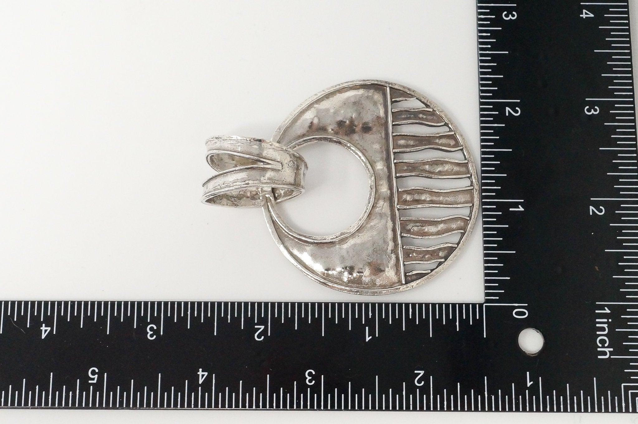 Retired Silpada Cascading Waves Hammered Sterling Silver Necklace Pendant | Jewelry > Necklaces > Pendants | Wiccan Center