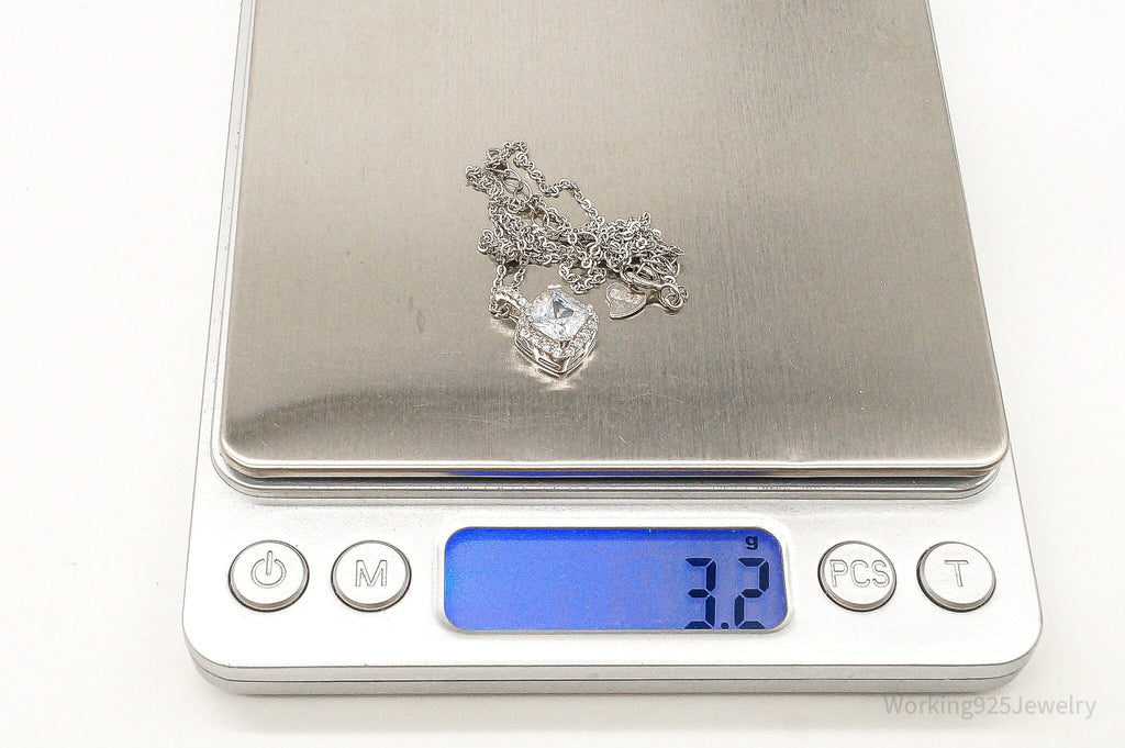 Designer Ryze Cubic Zirconia Sterling Silver Necklace | Jewelry > Necklaces > Pendants | Wiccan Center