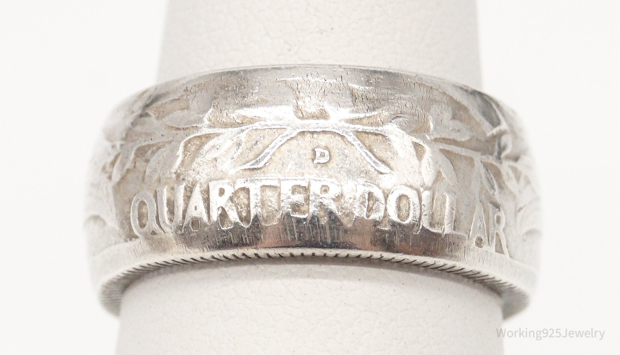 Vintage 1958 Washington Quarter Coin Silver Ring - Size 4.25 | Jewelry > Rings | Wiccan Center