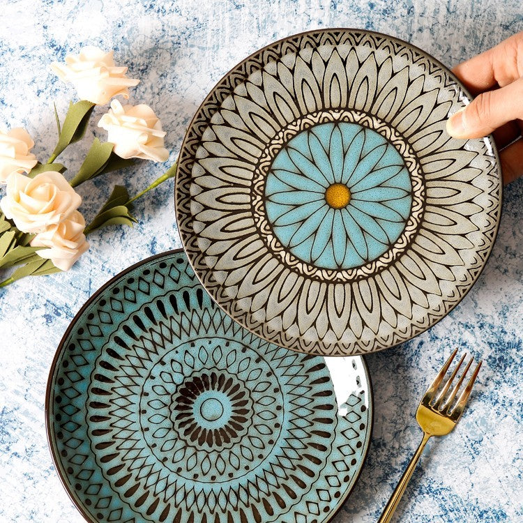 Vintage Japanese Style Ceramic Plates