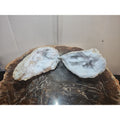 Moroccan Quartz Geode Pair with Display Stands — 3.88 lbs | CrystalCloud Company | Geodes & Clusters | Wiccan Center
