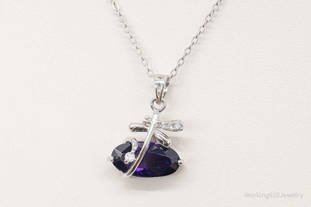 Cubic Zirconia Lab Amethyst Sterling Silver Necklace | Jewelry > Necklaces > Pendants | Wiccan Center