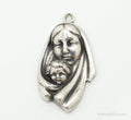 Vintage Mother Mary Baby Jesus Sterling Silver Pendant | Jewelry > Necklaces > Pendants | Wiccan Center