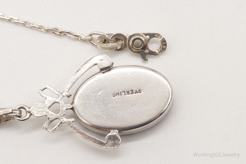Vintage Designer Ciana Paua Abalone Shell Sterling Silver Necklace | Jewelry > Necklaces > Pendants | Wiccan Center