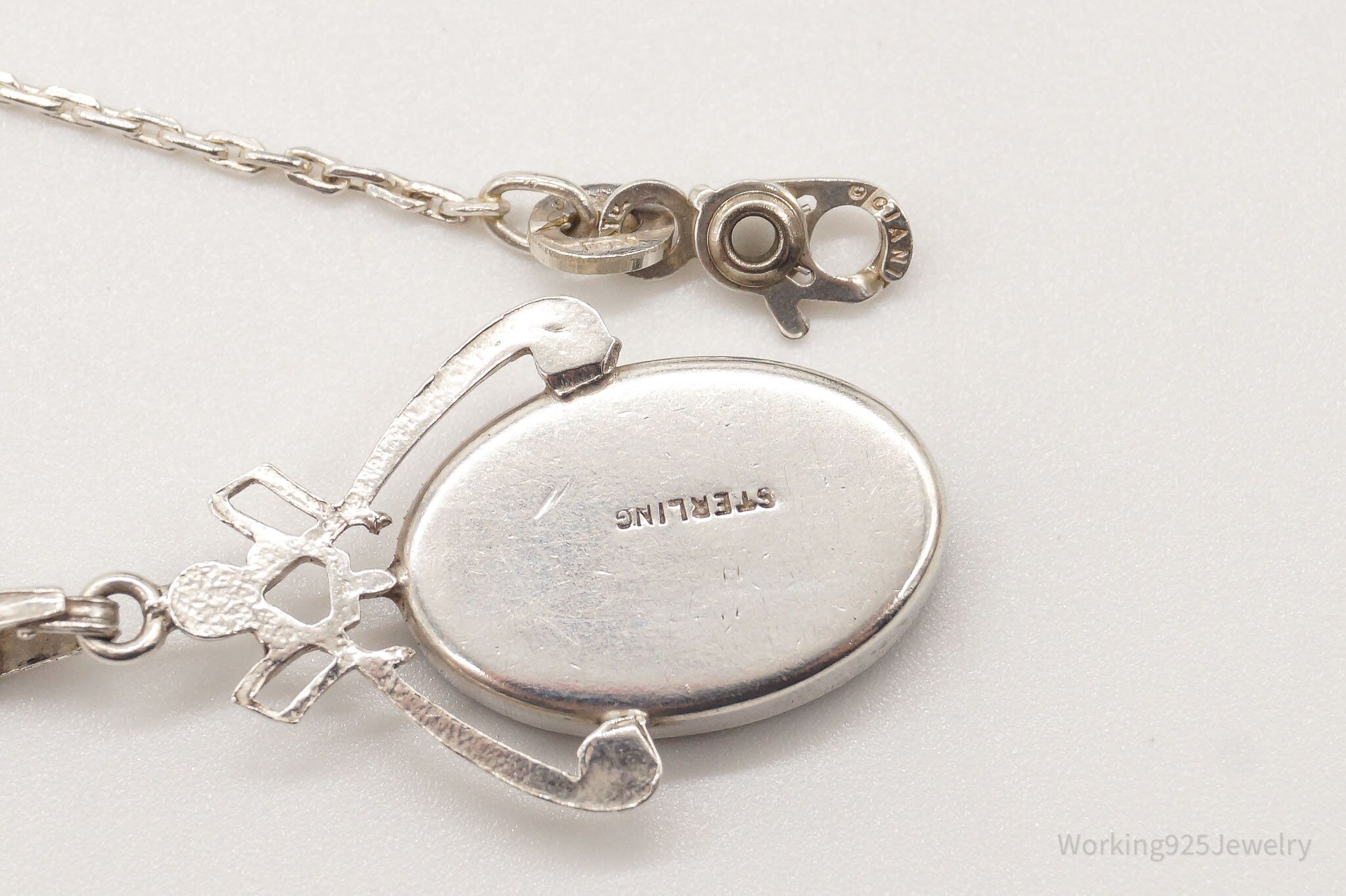 Vintage Designer Ciana Paua Abalone Shell Sterling Silver Necklace | Jewelry > Necklaces > Pendants | Wiccan Center