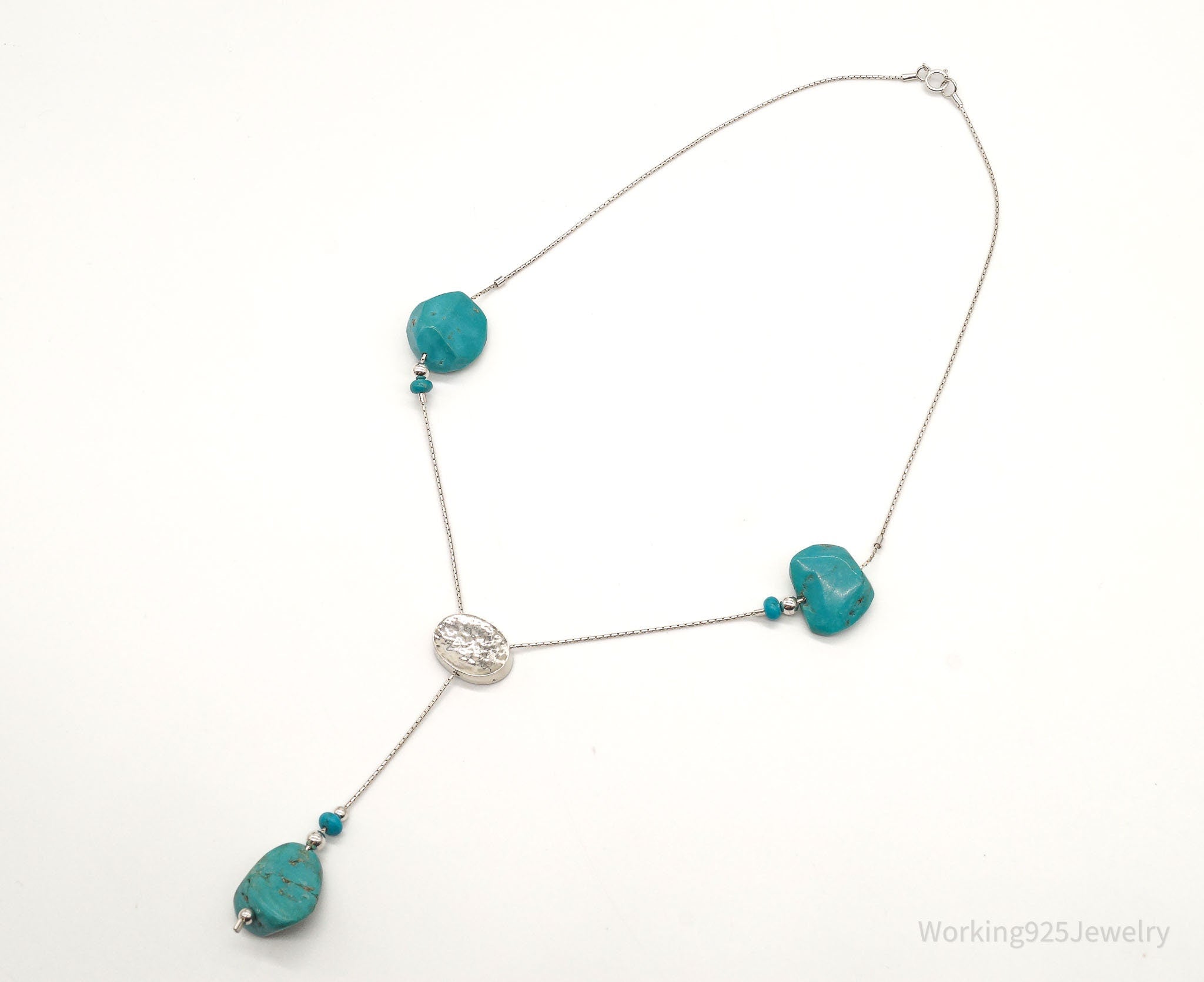 Vintage Israel Designer Avi Soffer Turquoise Sterling Silver Necklace | Jewelry > Necklaces > Pendants | Wiccan Center